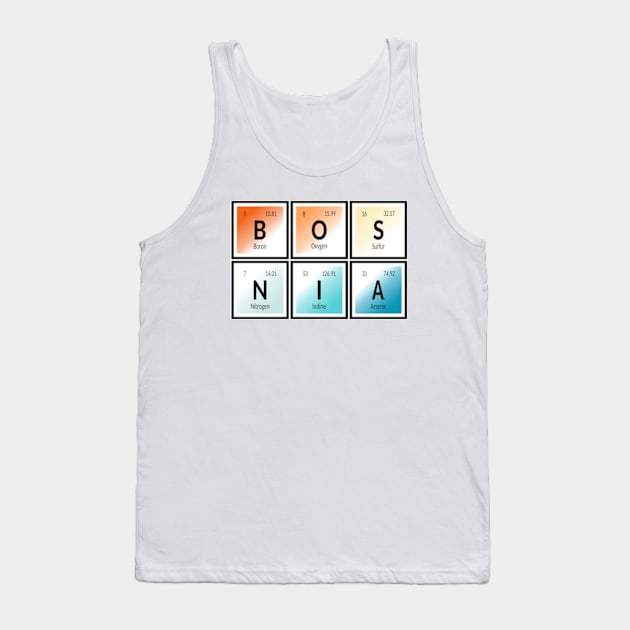 Bosnia Table of Elements Tank Top by SupixIUM